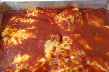 Filé de frango à parmegiana