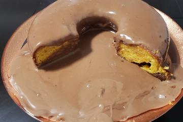 Bolo de cenoura com brigadeiro mole