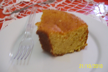 Bolo de milho sem farinha