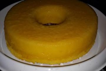 Bolo cremoso de laranja