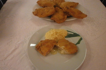 Frango empanado à moda Kukalucas