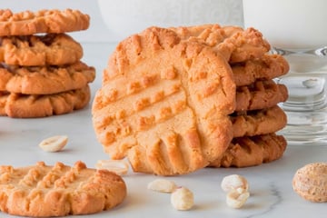 Biscoito de amendoim sem glúten e sem lactose