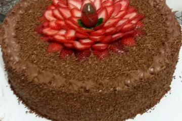 Bolo mousse de chocolate
