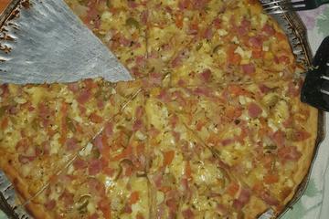 Massa de pizza sem ovo