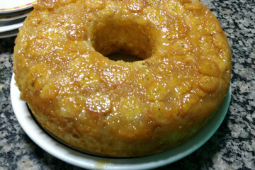 Torta de banana no liquidificador