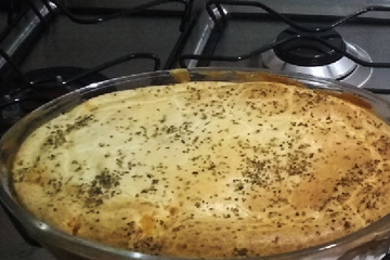 Torta de frango de liquidificador