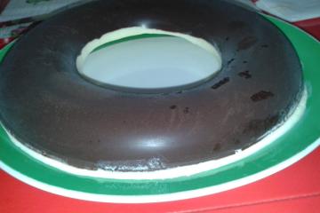 Sorvete de baunilha com chocolate