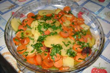 Salsicha com batatas