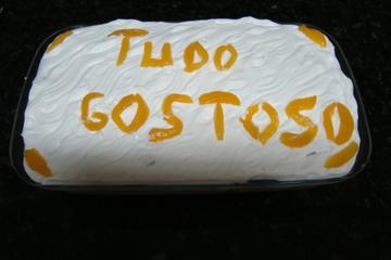 Pavê de pêssego da Ivone