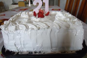 Bolo de aniversário de morango