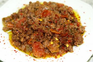 Carne moída a putanesca