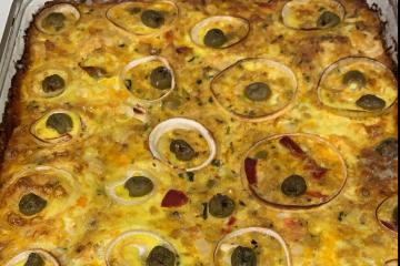 Torta de bacalhau com palmito (capixaba)