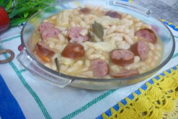 Dobradinha com feijão branco