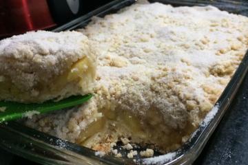 Torta de maçã crocante