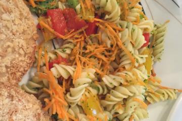 Macarrão com legumes