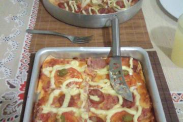Pizza grossa italiana
