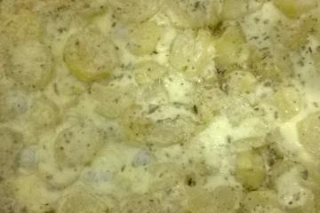 Batata Gratinada com Requeijão