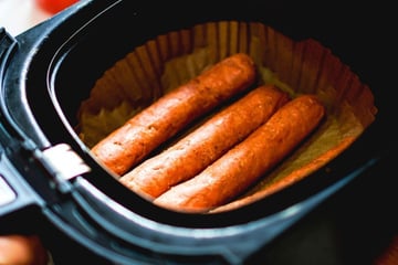 Linguiça na airfryer