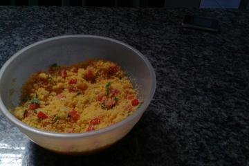 Farofa simples de cuscuz