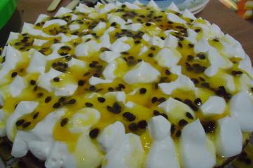Torta pavê de maracujá