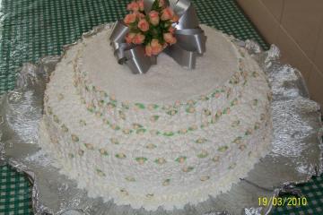 Bolo de casamento (2 andares)