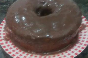 Bolo de chocolate de liqüidificador
