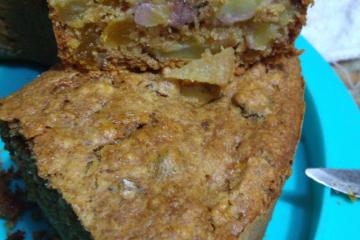 Bolo de frutas sem açúcar