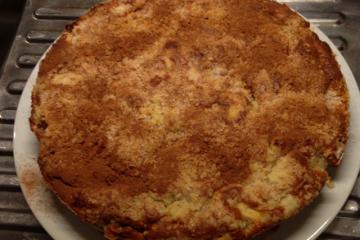 Bolo de aveia com maçã e banana