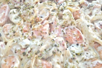 Lingüiça de frango com requeijão