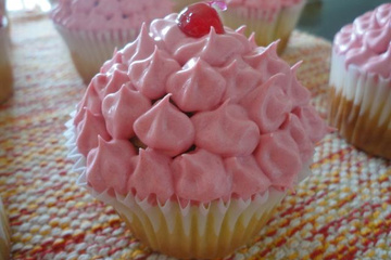 Cupcake de laranja delicioso