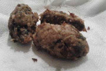 Bolinho de carne de sol estilo de bacalhau