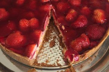 Torta de morango do Lelo