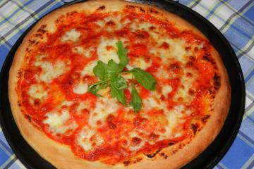 Massa de pizza italiana deliciosa