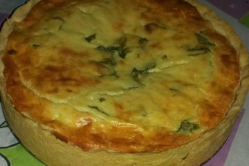 Quiche de presunto e queijo do Glauco