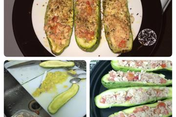 Abobrinha com atum