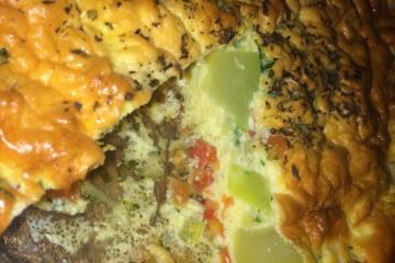 Torta de chuchu sem farinha