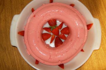 Pudim mousse de iogurte
