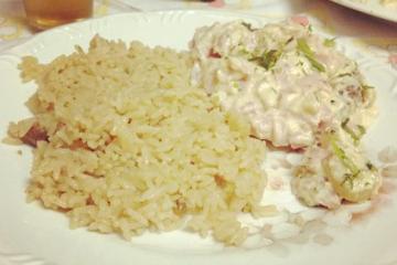 Bife acebolado com maionese