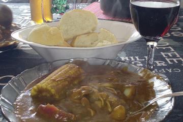 Sopa de feijão com macarrão e legumes