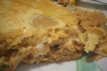 Empadão de frango cremoso