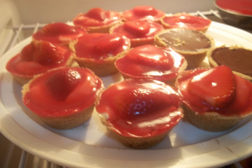 Torta de morango prática