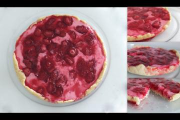 Torta de morango com iogurte
