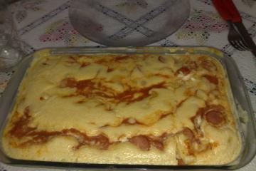 Cachorro quente de forno
