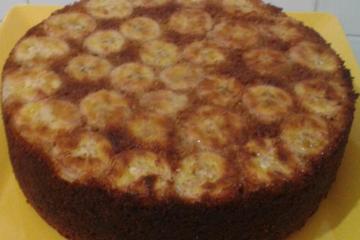 Bolo de banana integral com laranja