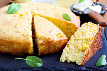 Bolo flocão de milho na air fryer