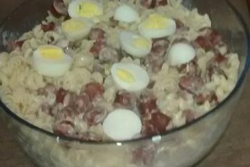 Macarronada com linguiça mista