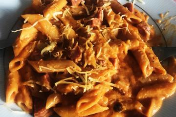Macarrão de panela de pressão com queijo