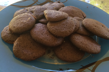 Biscoito de chocolate simples
