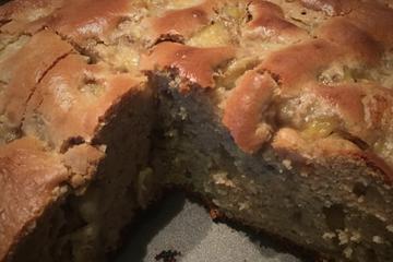 Bolo de banana fácil e sem leite