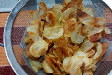 Receita do dia: Batata frita chips crocante